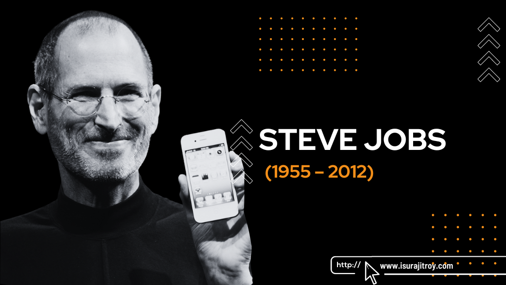 Photo of 7. Steve Jobs (1955 – 2012). Know more please visit, www.isurajitroy.com .