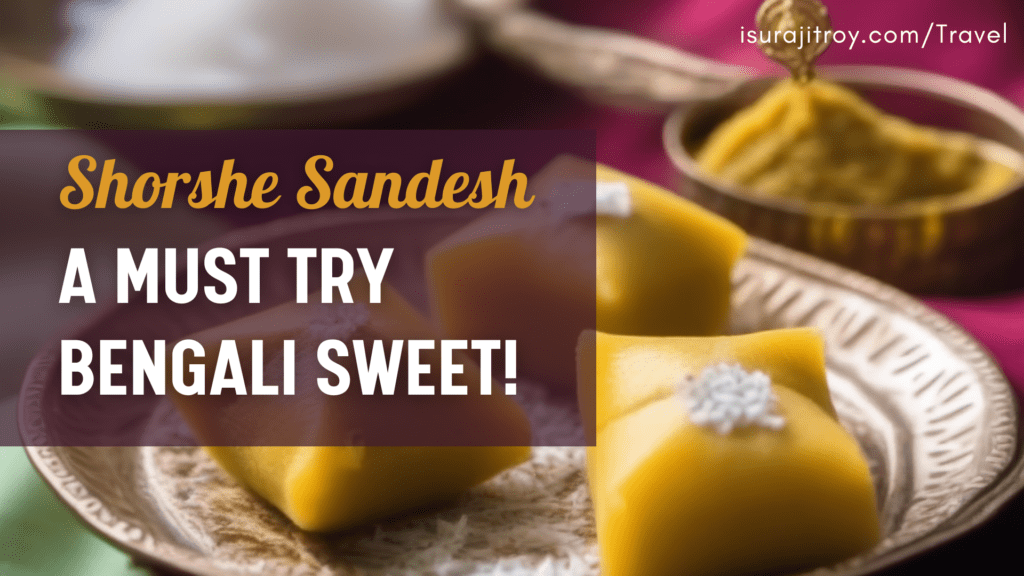 Savor the magic of tradition with Shorshe Sandesh Bengali Sweets! Immerse in the divine blend of mustard-infused perfection. A culinary delight awaits!