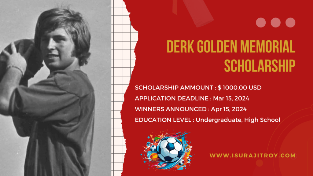 Unlock Your Gridiron Dreams with Derk Golden Memorial Scholarship! Score Big - Football Scholarships for Game-Changing Futures. Apply Now!