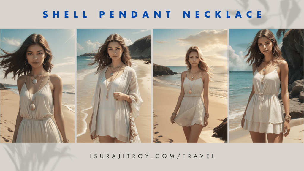 Elevate Your Style at Digha and Mandarmani! Discover Coastal Chic with our Shell Pendant Necklace - Perfect Oysters Fashion Jewelry at West Bengal Beaches!
