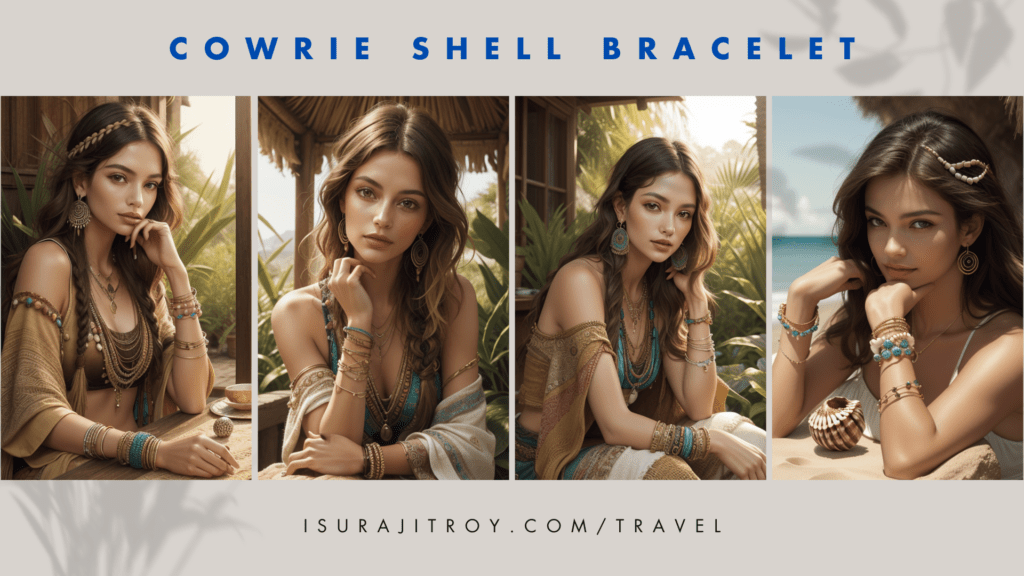 Embrace Beach Boho Vibes with our Cowrie Shell Bracelet collection! Perfect adornments for Digha and Mandarmani, the jewels of West Bengal Beach fashion.