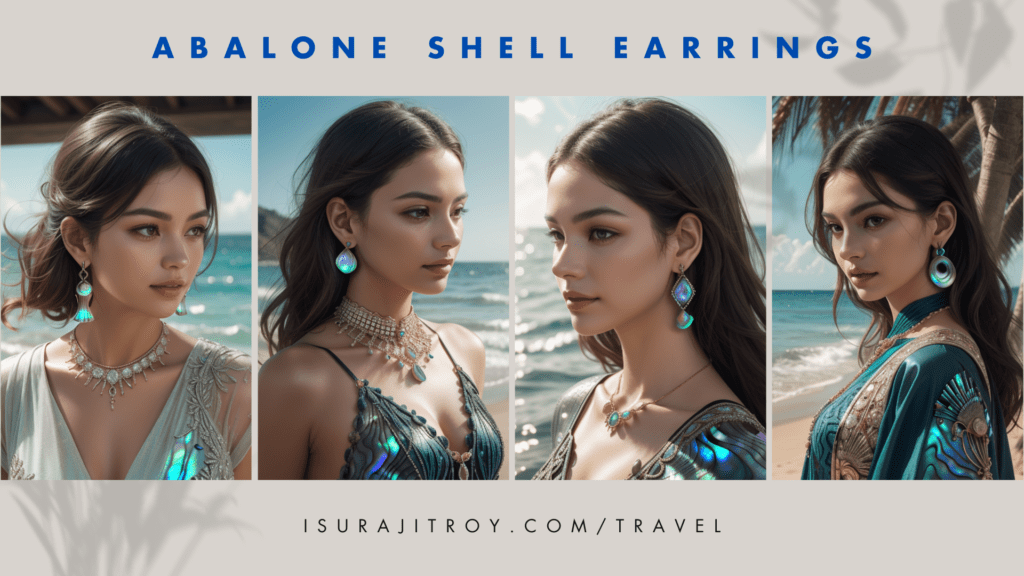Dazzle in Lustrous Tides! Explore Abalone Shell Earrings at Digha & Mandarmani, the epitome of Oysters Fashion Jewelry on West Bengal Beaches. Shine in Coastal Glamour!