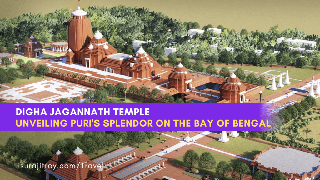Digha Jagannath Temple, a sacred site in West Bengal, India, showcasing intricate architecture and spiritual ambiance.