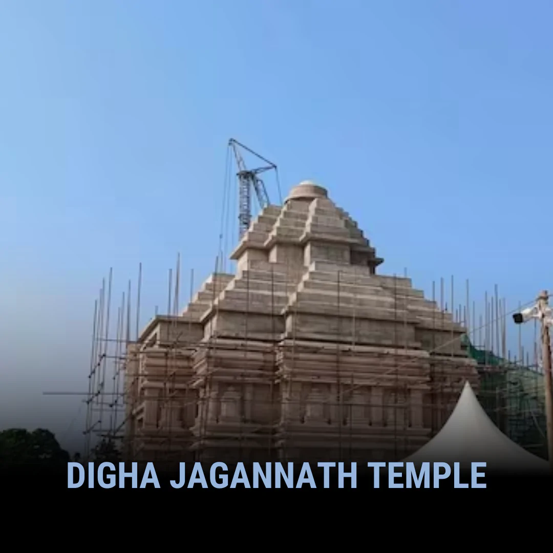 Digha Jagannath Temple in West Bengal, India, a sacred sanctuary exuding architectural splendor and spiritual reverence amidst serene surroundings.
