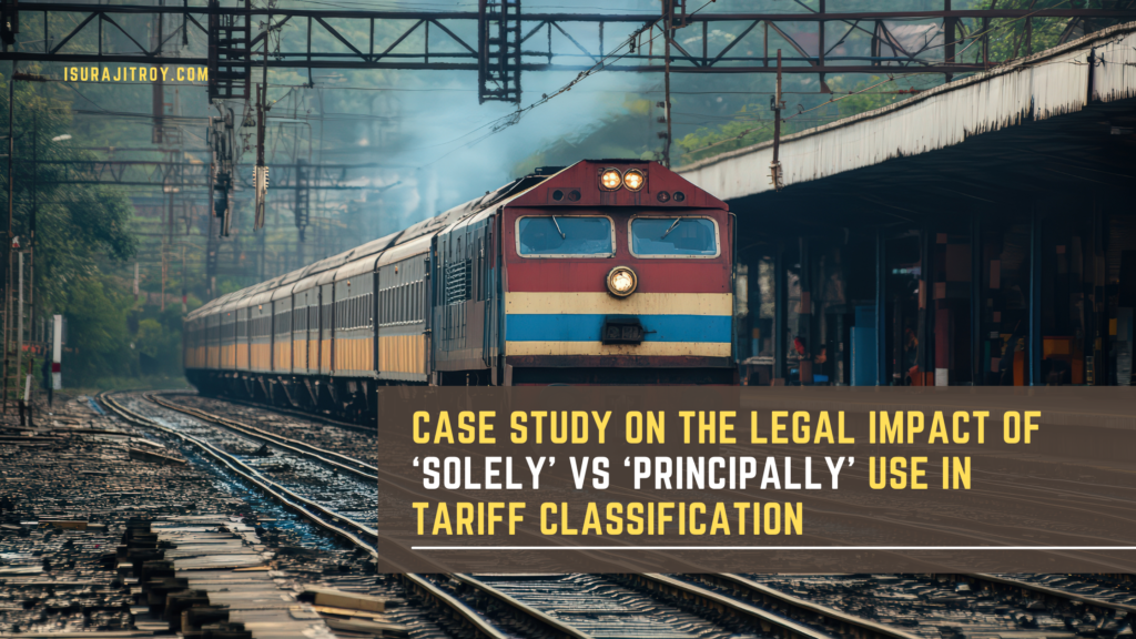 A practical case study explaining the legal impact of ‘solely’ vs ‘principally’ use in tariff classification, highlighting correct HS code selection, Section Notes, and trade compliance risk mitigation.