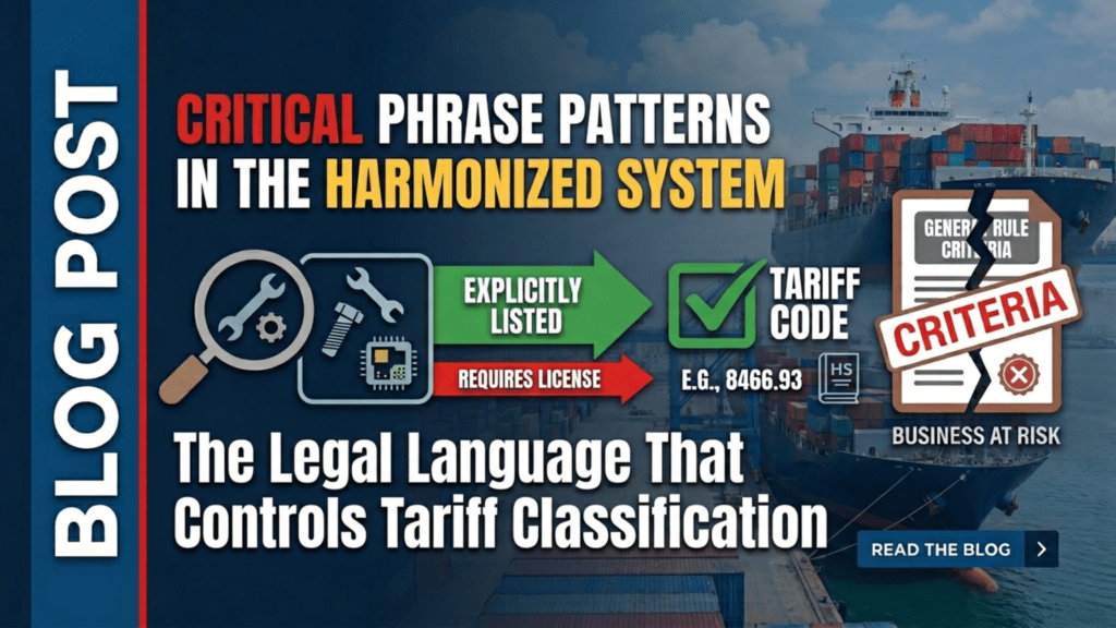 Learn how Critical Phrase Patterns in the Harmonized System drive accurate HS classification, helping global trade professionals reduce errors using AI-powered tools and automation solutions.