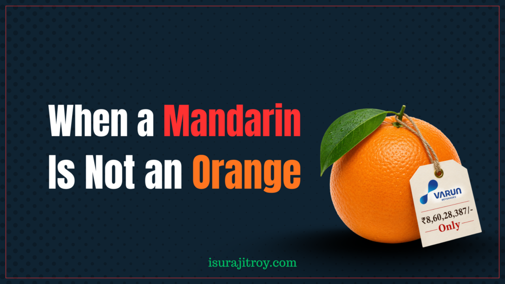 Why Kinnow (mandarin) juice concentrate is not orange juice: a GRI-based case study of the CESTAT ruling classifying it under HS 2009.39—covering the merits, the limitation finding, and the penalty.
